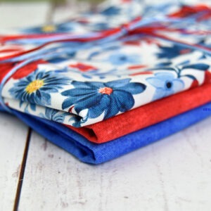 Quarter Yard Fabric Bundle - Patriotic Wildflowers