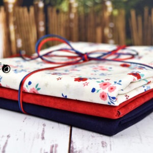 LIMIT 1: Half Yard Fabric Bundle - Patriotic Floral