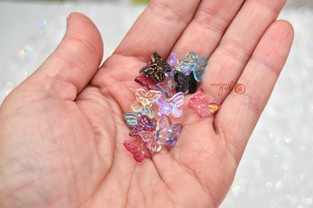 Glass Butterfly Beads - 14 Count - Image 4