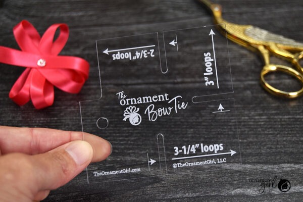Bow-Making Template Tool for Making Perfect Ornament Bows