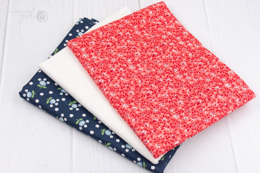 Quarter Yard Fabric Bundle - Patriotic Petite Petals - Image 3