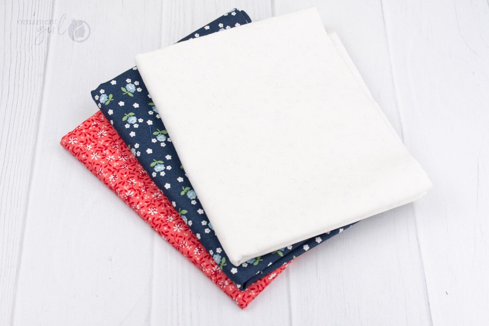 Quarter Yard Fabric Bundle - Patriotic Petite Petals - Image 4