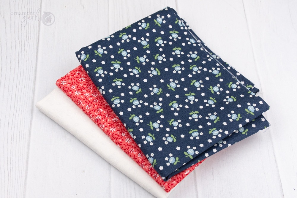 Quarter Yard Fabric Bundle - Patriotic Petite Petals - Image 5