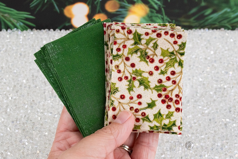 Metallic Holly Basic Star Mini Kit - Pre-Cut Fabric - Image 3