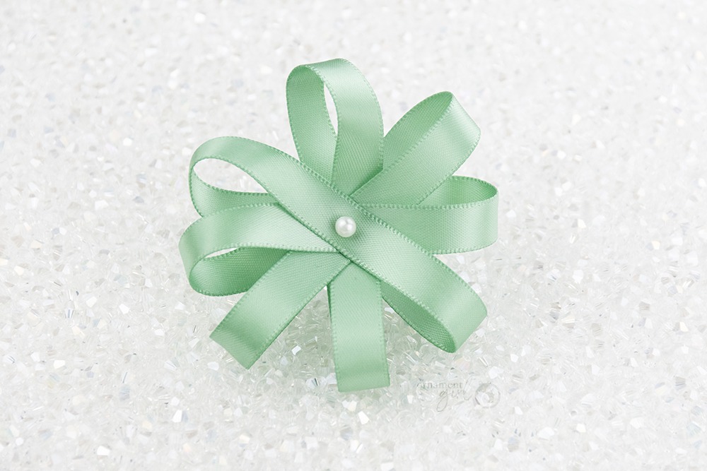 Sage Double-Faced Satin Ribbon - By the Yard - Image 2
