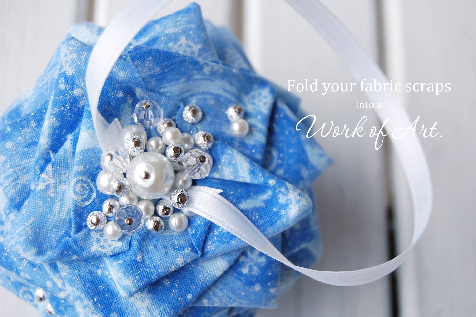 fabricpineconeornamentwithbeads The Ornament Girl